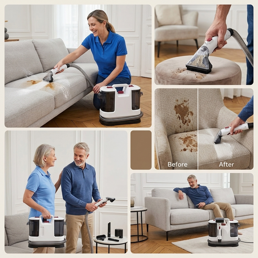 nettoyeur canapé tissu enlève parfaitement les taches de saleté